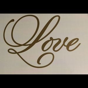 Love decal made with Cricut premium vinyl